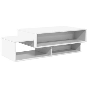 vidaXL Klubska miza Bela 105 x 50 x 32,5 cm Inženirski les