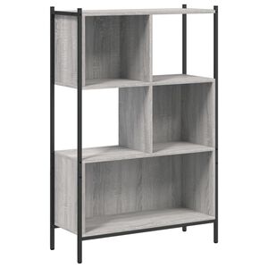 vidaXL Knjižna omara siva sonoma 72x28x109 cm inženirski les