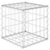 vidaXL Kockasta visoka greda gabion iz jeklene žice 30x30x30 cm