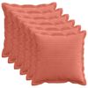 vidaXL Prevleka za blazino 6 kos HOUTEN Rdeče oranžna 30 x 30 cm