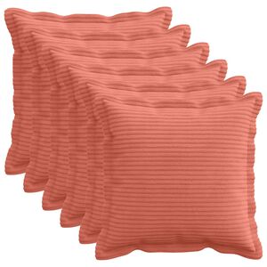 vidaXL Prevleka za blazino 6 kos HOUTEN Rdeče oranžna 30 x 30 cm