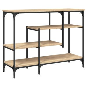 vidaXL Konzolna mizica s policami sonoma hrast 100x35x75 cm