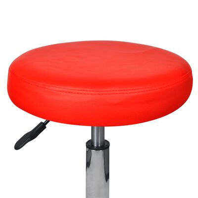 vidaXL Pisarniški stol rdeče barve
