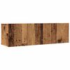vidaXL Stenske TV omarice 2 kosa starinski les 100x30x30 cm