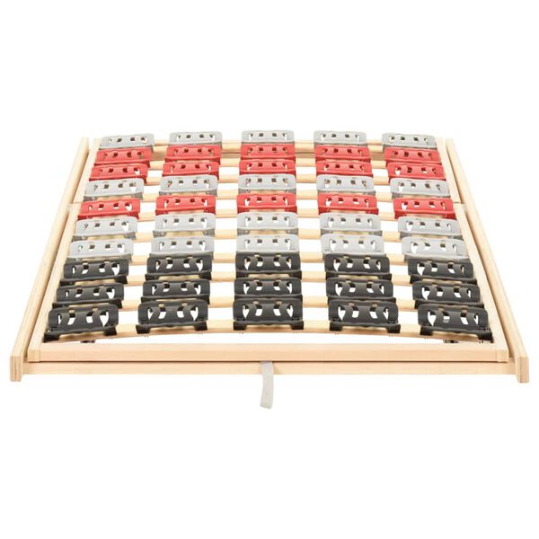 vidaXL Posteljno dno z 12 letvicami nastavljivo 80x200 cm