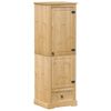 vidaXL Garderobna omara Corona 55x50x170 cm trdna borovina