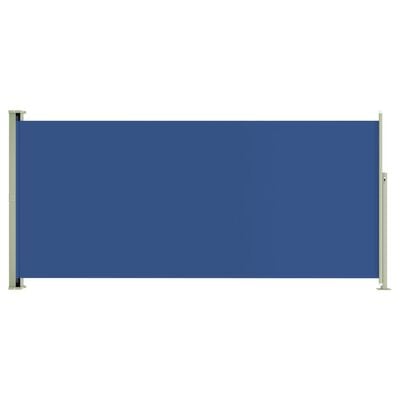 vidaXL Zložljiva stranska tenda za teraso 140x300 cm modra