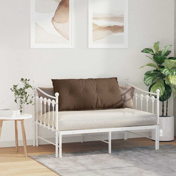 vidaXL Poglavni vzglavnik Rjava 100 x 19 x 50 cm blago