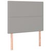 vidaXL Box spring postelja z vzmetnico svetlo siva 90x200 cm blago