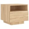 vidaXL Nočna omarica z LED lučkami sonoma hrast 40x39x37 cm