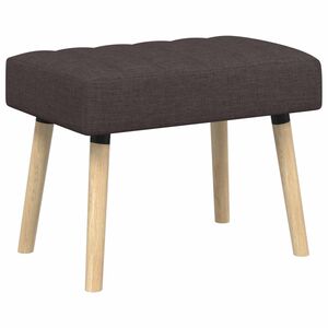 vidaXL Bench z kanalnim oblazinjenjem Temno rjava 60 x 40 x 45 cm