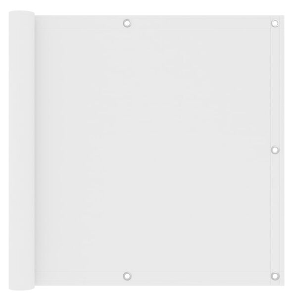 vidaXL Balkonsko platno belo 90x500 cm oksford blago