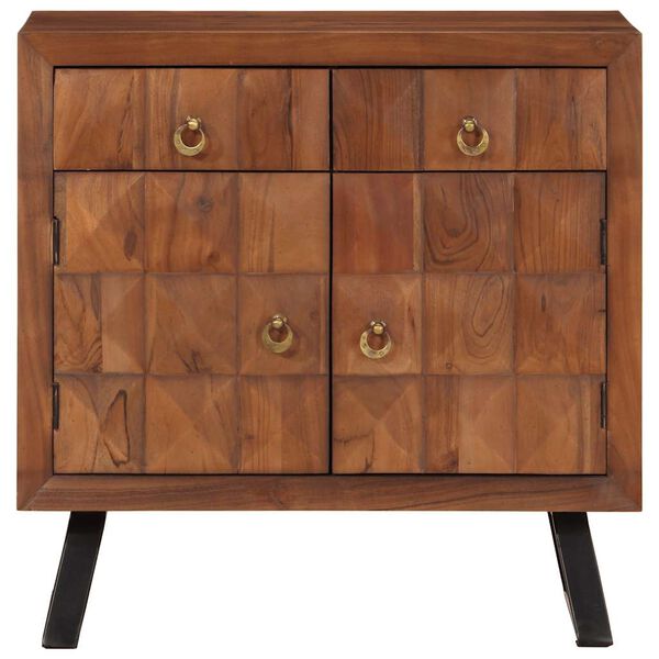 vidaXL predalčnik Honey Brown 70x35x70 cm masivni les akacije