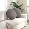 vidaXL Sedežne blazine 2 pcs Taupe &Oslash;50 x 19 cm blago