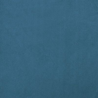 vidaXL Pasja postelja s podaljškom modra 100x50x30 cm žamet