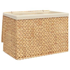 vidaXL Ko&scaron;ara za perilo s 3 predelki 75x42,5x52 cm vodna hijacinta