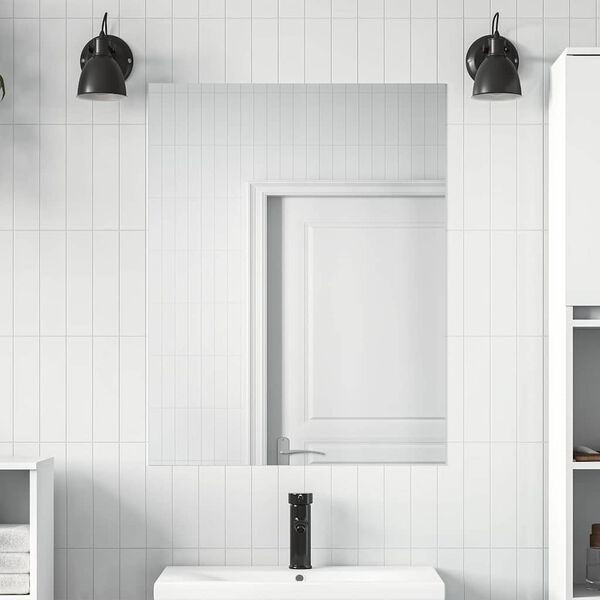 vidaXL Samolepilna ogledalna folija 90 x 150 cm 2 pcs srebrna PET