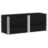 vidaXL Vrtna visoka greda črna 150x50 cm trdna borovina