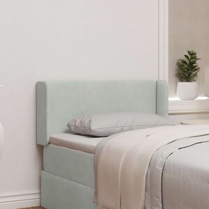 vidaXL U&scaron;esni vzglavnik Svetlo siva 40,5 x 40,5 x 4 cm Žamet