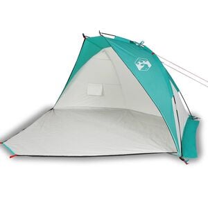 vidaXL &Scaron;otor za na plažo morsko zelen 268x223x125 cm 185T poliester