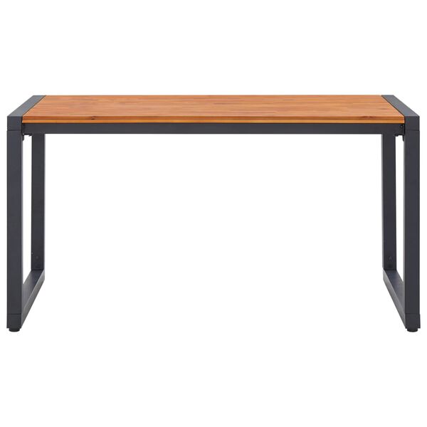 vidaXL Vrtna jedilna garnitura 5-delna črna