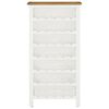 vidaXL Omarica za vino 56x32x110 cm trdna hrastovina