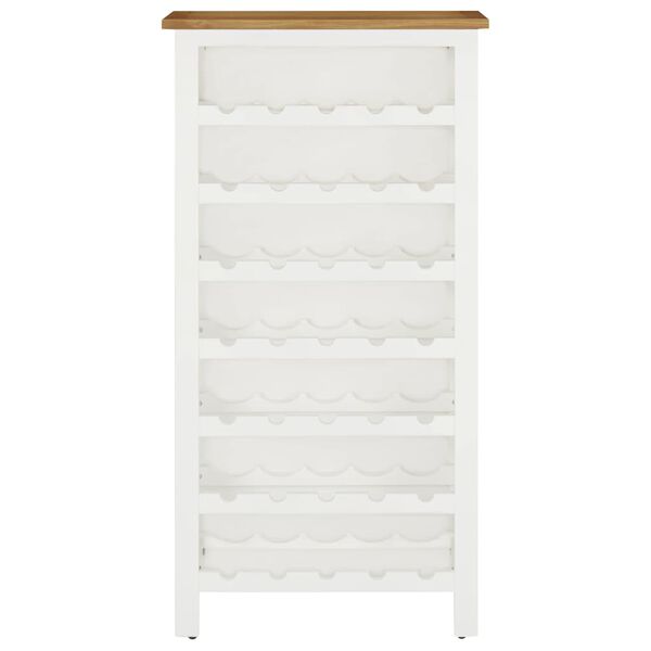 vidaXL Omarica za vino 56x32x110 cm trdna hrastovina