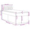 vidaXL Box spring postelja z vzmetnico črn 90x190 cm blago