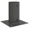 vidaXL Okrogla podlaga 12 pcs Antracit 15 x 15 x 15 cm Kovina