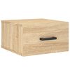vidaXL Stenska nočna omarica sonoma hrast 35x35x20 cm