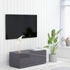 vidaXL TV omarica visok sijaj siva 80x34x30 cm iverna plo&scaron;ča