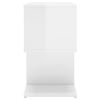 vidaXL Nočna omarica 2 kosa visok sijaj bela 50x30x51,5 cm iverna pl.