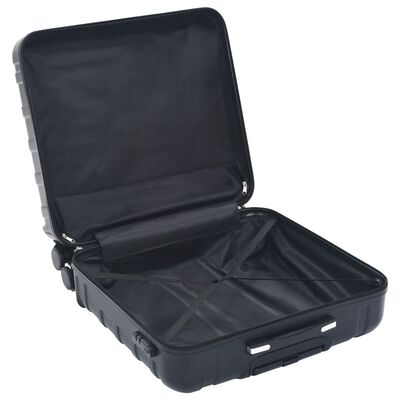 vidaXL Trdi potovalni kovčki 2 kosa črni ABS