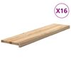 vidaXL Podloge za stopnice 16 kosov 110x25x2 cm trdna hrastovina