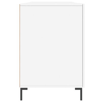 vidaXL Pisalna miza bela 140x50x75 cm inženirski les