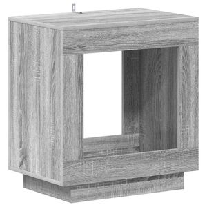 vidaXL Stranska miza Siva Sonoma 60 x 40 x 65 cm Inženirski les