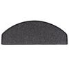 vidaXL Stopni&scaron;čne preproge 15 kosov 65x24x4 cm antracitne polkrožne velike