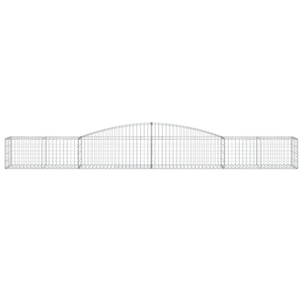 vidaXL Obokane gabion košare 4 kosi 400x50x40/60 cm pocinkano železo