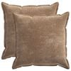 vidaXL Prevleka za blazino 2 pcs HOUTEN Rjava 60 x 60 cm