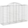 vidaXL Obokane gabion ko&scaron;are 5 kosov 200x50x120/140cm pocinkano železo