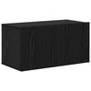 vidaXL Stenski TV kabinet 4 pcs Črna Orehovina Konstruiran les