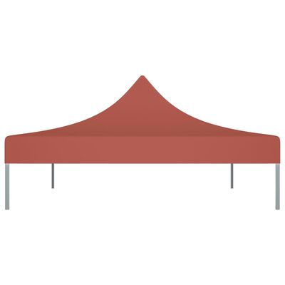 vidaXL Streha za vrtni šotor 4x3 m terakota 270 g/m²