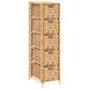 vidaXL Shranjevalna enota s 5 ko&scaron;arami 25,5x37x100 cm vodna hijacinta