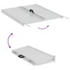 vidaXL Ramp za invalidski voziček 270 kg srebrna 92 x 73 x 5 cm