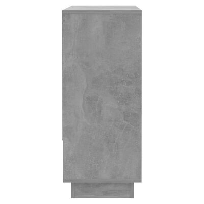 vidaXL Komoda betonsko siva 97x31x75 cm iverna plošča