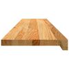 vidaXL Podloge za stopnice 12 kosov rjave 110x30x2 cm trdna hrastovina