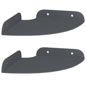 vidaXL Ležeča polica s polico 2 pcs Antracit 15 x 15 x 2 cm