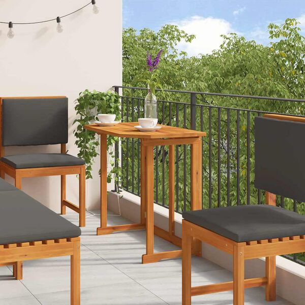 vidaXL Vrtnik Bistro Set 6 pcs Rjava Trden akacijev les