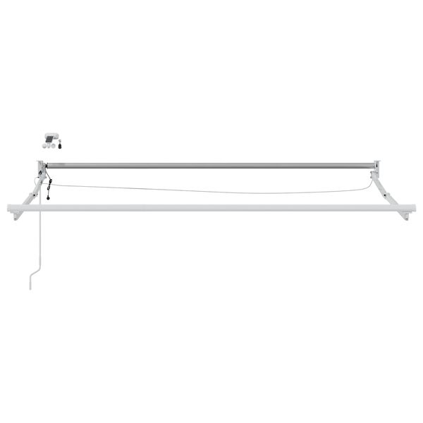 vidaXL Električni zložljivi okvir tende Bela 3,5 x 2,5 m Aluminij