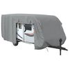vidaXL Prevleka za prikolico siva 732x250x220 cm netkana tkanina